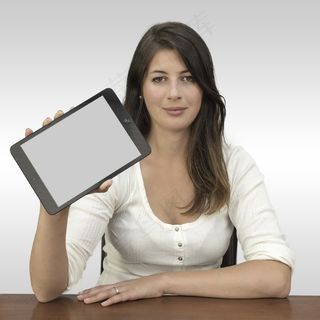 Ipad，演示文稿，屏幕，数字，人，显示