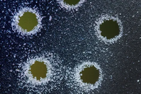 霜，圆，孔，宏，桌面，金属