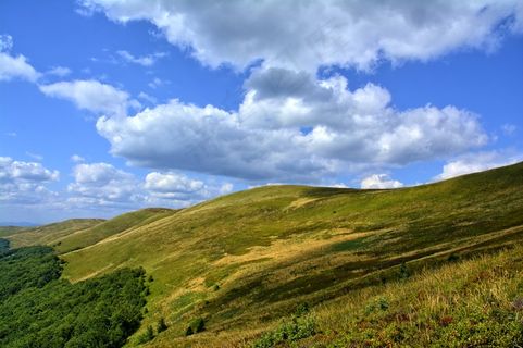 Bieszczady，塔尔尼察，山毛榉Berdo，山脉