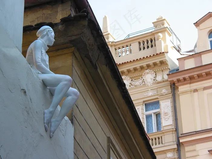 雕像，仙女，捷克*，老，看着