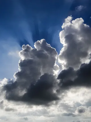 天空，云，光，美丽，阳光，自然