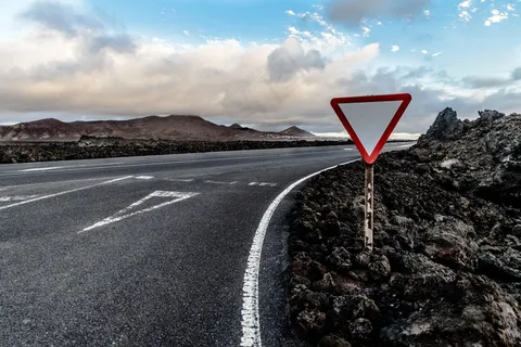 道路，产量，交界处，汇合处，兰萨罗特岛，埃尔戈尔福