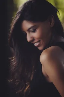 美女,头发,时装T台,秀发,黑色桌面,弗兰