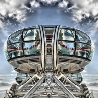 伦敦，眼，英格兰，英国，城市，河，泰晤士河