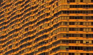 建筑，Windows，橙色，城市，外观，外立面