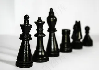 国际象棋，数字，黑色，等级制度，国王，女士，赛跑者
