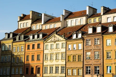 波兰，华沙，老城，外墙，架构