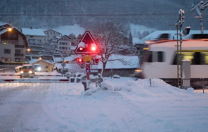 火车，Sbb，雪，Glarus，S Bahn，冬天
