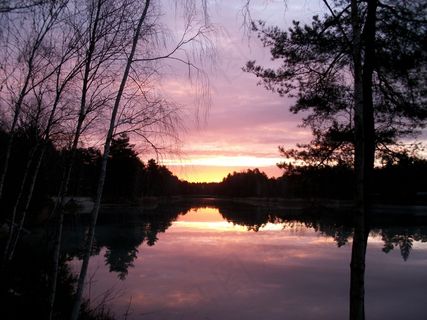 湖，镜子，水域，日出，心情，天然水