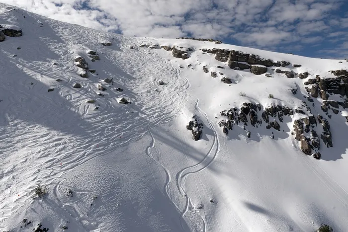 滑雪道，山脉，冬天，雪，白色，斜坡