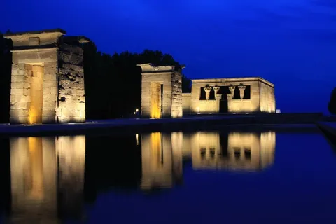 德博神庙,埃及,夜,寺,亮点 德博神庙,埃及,夜,寺,亮点