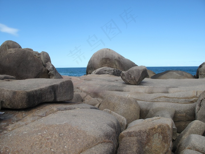 岩石，岩石，石头，海岸线，岩岸线