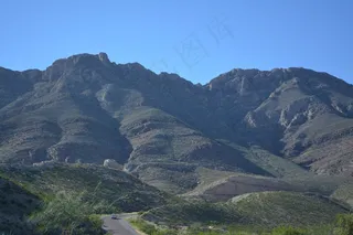 德克萨斯州，山脉，沙漠，景观，荒野