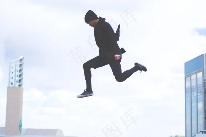 人，年轻，男子，男孩，男性，跳跃，活跃
