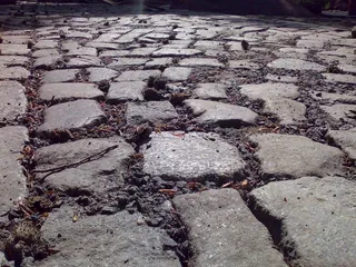 石头，补丁，离开，花岗岩，结构，道路，地面