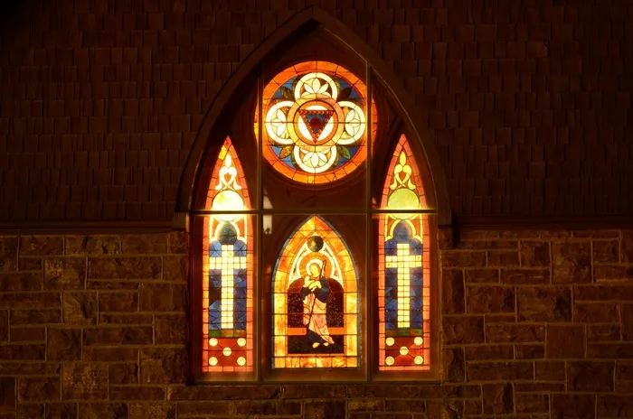 彩绘玻璃，教堂，窗户，基督教，宗教