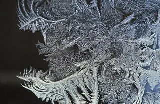 最难，窗口，冰，Eiskristalle，冻结，冬天