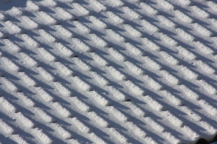 雪，屋顶，白色，雪，纹理，冬季，瓷砖
