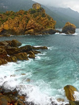 海岸，科西嘉，海，海岸线，自然，拓荒，岛