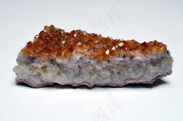 黄水晶，群集，水晶，石材，矿物