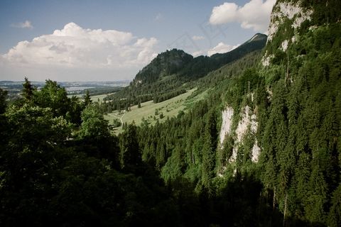 山峦,峡谷,湖泊,树,冰雪,南部景观