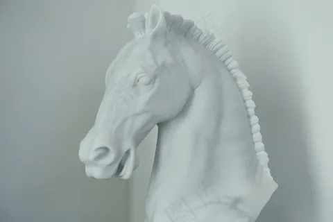 马，大理石，马头，雕刻家，工艺，艺术