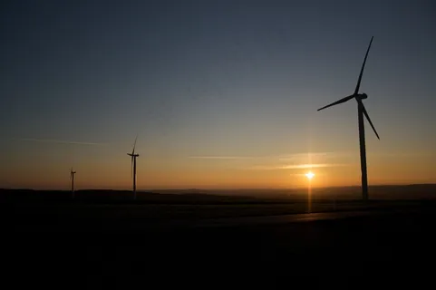 风车,Windräder,日落,能源,风力,天空 风车,Windräder,日落,能源,风力,天空