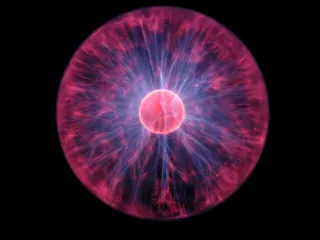 等离子地球仪，电，等离子，放电，灯