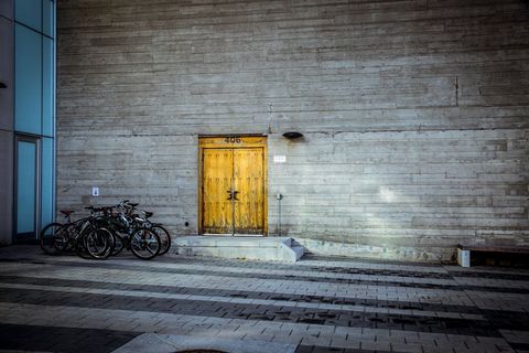 门，木，入口，门口，建筑，自行车