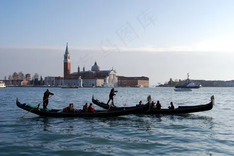 威尼斯，意大利，吊船，桥，拉古纳，海，岛