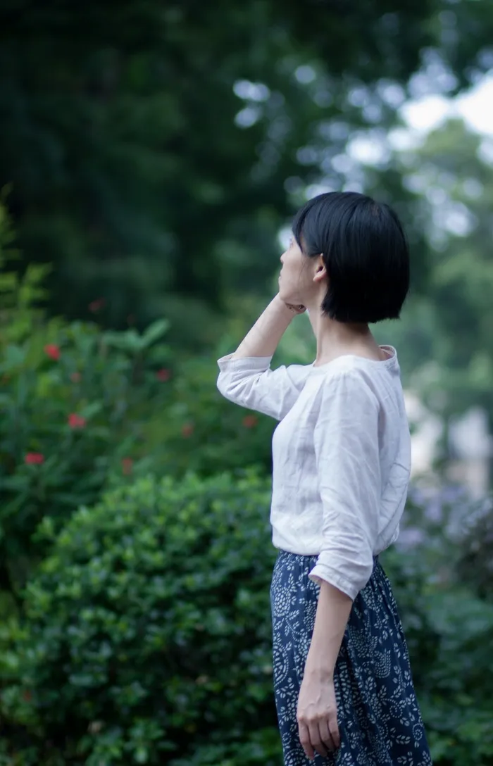 女孩，字符，新鲜，美丽，肖像，公园
