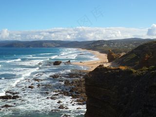 海岸，岩石，大洋路，澳大利亚海岸线