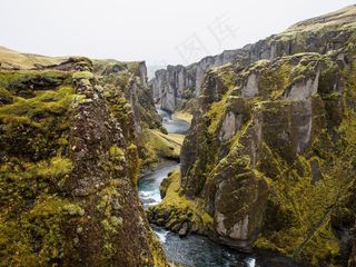 山峦,瀑布,峡谷,海洋,江河,海景观山自然