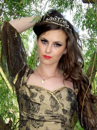 女孩，肖像，公主，美女，女人，连衣裙