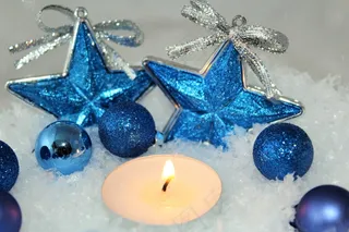 圣诞节，明星，背景，一品红，来临