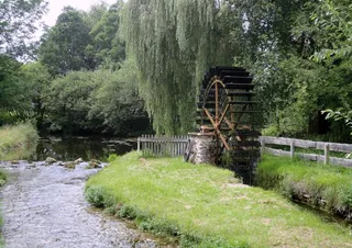 Schambach，巴赫，河，Schambach谷，起源