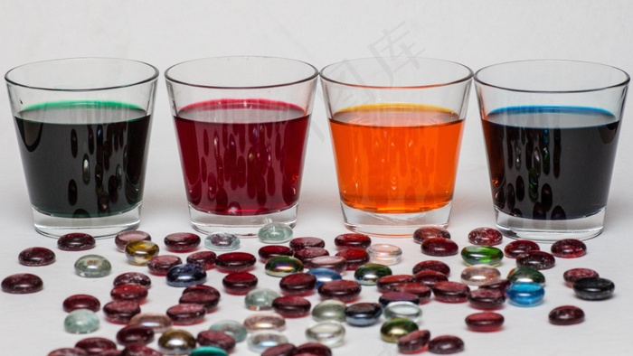 静物，眼镜，颜色，解决方案，玻璃块