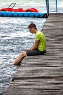 人，男性，年轻，户外，孤独，孤独