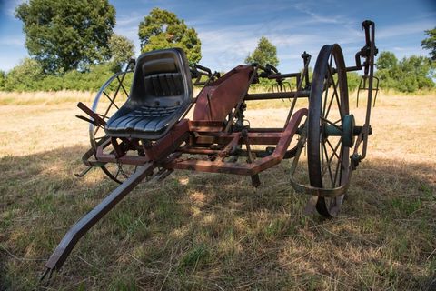 机，老，技术，摊草机，干草，国家