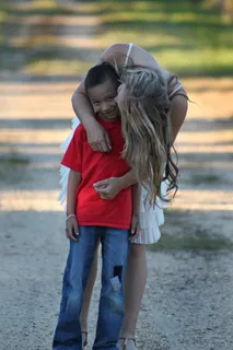 男孩，女孩，儿童，快乐，在一起，年轻，朋友