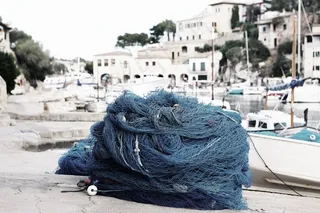 捕鱼网，钓鱼，港口，海港，西班牙