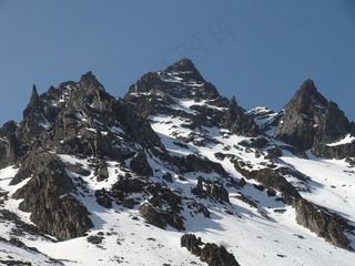 首脑会议，山脉，阿尔卑斯山，雪，冬天，下雪了