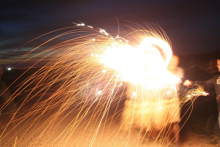 烟花，火花，假日，庆典，烟火