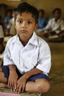 儿童，婴儿，男孩，印度，可怜，悲伤，饿