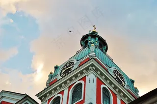 教堂，钉在十字架上，十字架，耶稣，基督，宗教