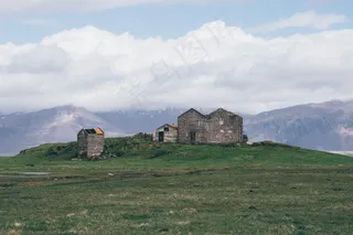 建筑,草原,墓,历史遗迹,山峦,弃