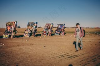 沙漠,海洋,驼队,沙滩足球,工艺品,汽车男子人艺术