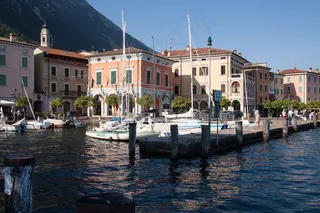 加尔尼亚诺，加尔达，端口，地方，房屋，码头，船舶