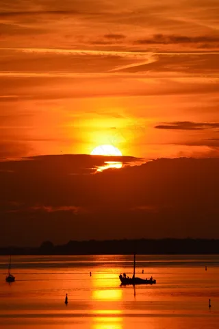 日落，太阳，品牌，自然，多彩的日落，景观