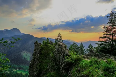 山,波兰,塔特拉,景观,自然,西,天空 山,波兰,塔特拉,景观,自然,西,天空